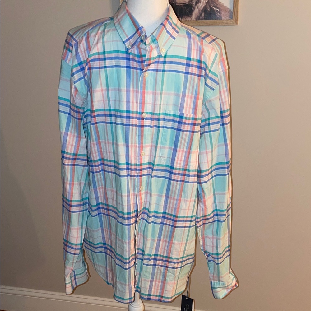 Vineyard Vines Multicolor Plaid Button Down Shirt - Picture 1 of 8